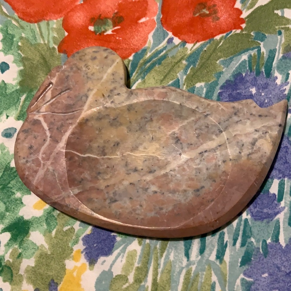 Stone Bird Dish